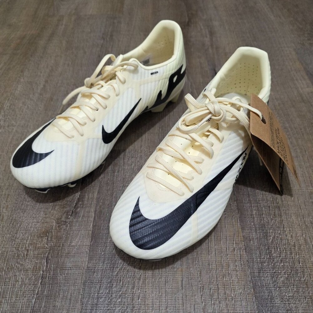 Nike Zoom Mercurial Soccer Cleats Men’s Size 6.5 – Pale Ivory / Black